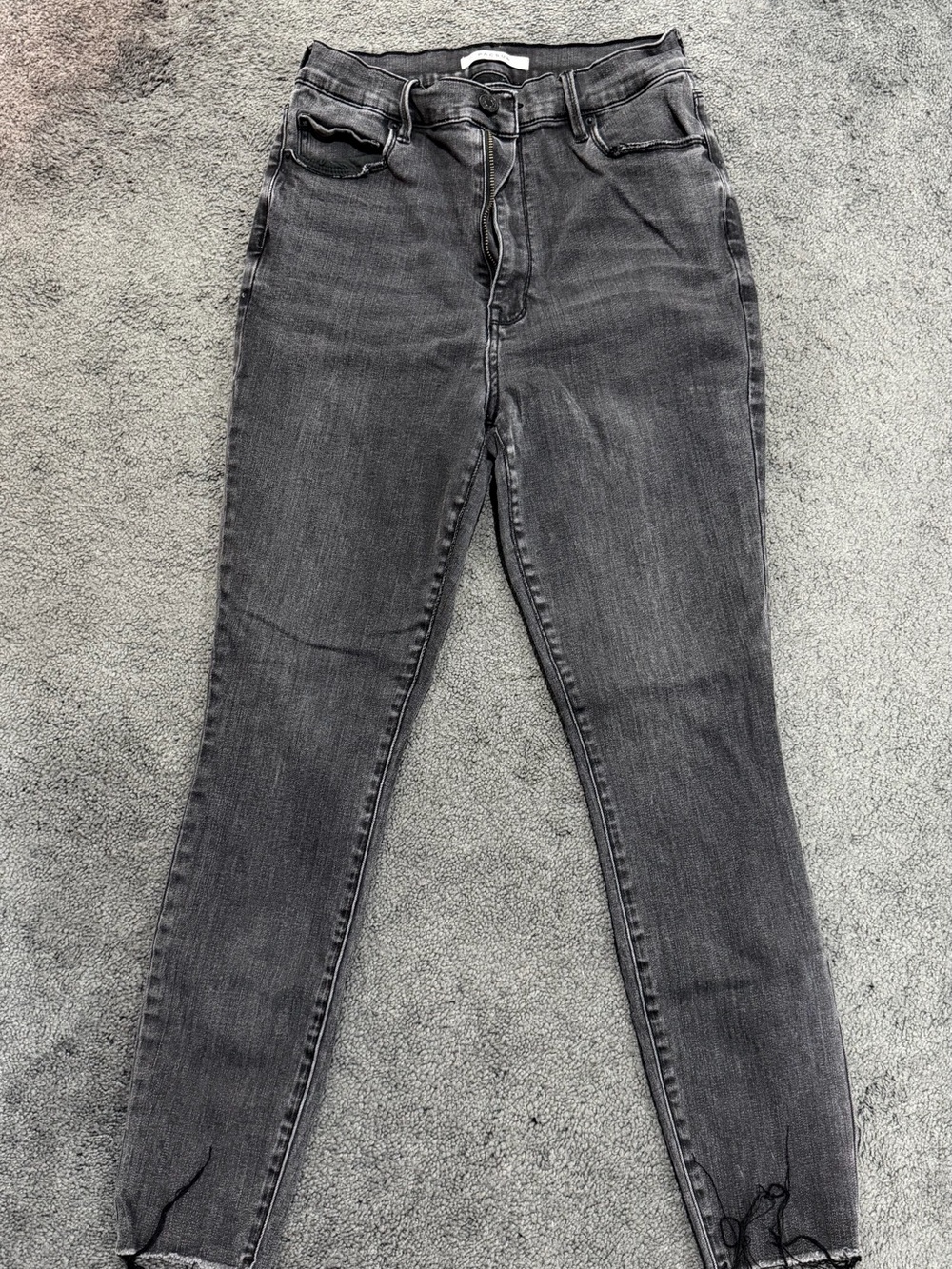 High-Rise Gray Skinny Women’s Jeans